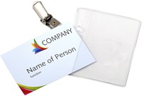Badge Europel met strip en clip 90x60mm 1 Stuk-2