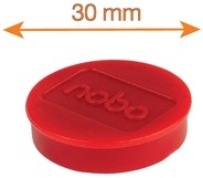 Magneet Nobo 30mm rood 4 stuks 4 Stuk-3