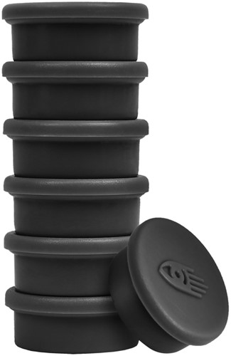 Magneet Legamaster 20mm 250gr zwart 8 stuks 8 Stuk-1
