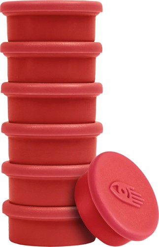 Magneet Legamaster 20mm 250gr rood 8 stuks 8 Stuk-1