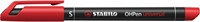 Viltstift STABILO OHP 841/40 rond SF rood 1 Stuk-2