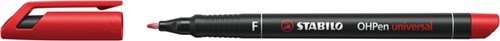 Viltstift STABILO OHP 842/40 rond F rood 1 Stuk