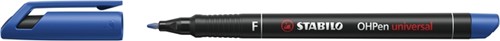 Viltstift STABILO OHP 842/41 rond F blauw 1 Stuk