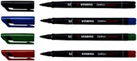 Viltstift STABILO OHP 843/41 rond M blauw 1 Stuk-3