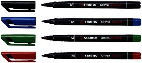 Viltstift STABILO OHP 843/46 rond M zwart 1 Stuk-3