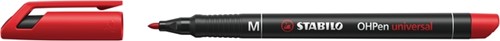Viltstift STABILO OHP 843/40 rond M rood 1 Stuk