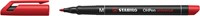 Viltstift STABILO OHP 843/40 rond M rood 1 Stuk