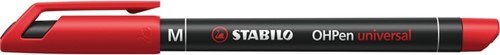 Viltstift STABILO OHP 843/40 rond M rood 1 Stuk-4