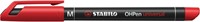 Viltstift STABILO OHP 843/40 rond M rood 1 Stuk-4