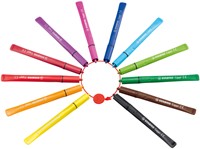 Viltstift STABILO Cappi 168/12 M 12st assorti 12 Stuk-2