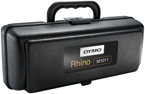 Lettertang Dymo Rhino M1011 embossing zwart koffer 1 Stuk
