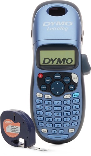 Labelprinter Dymo LetraTag 100H abc 12mm blauw 1 Stuk