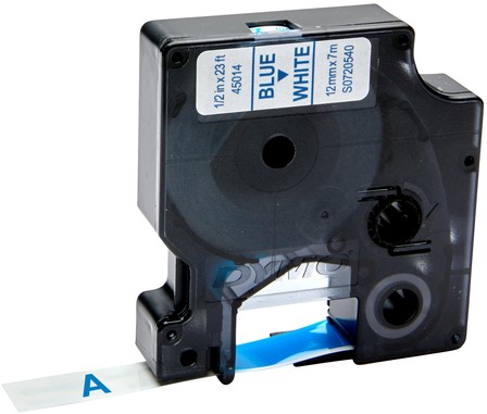 Labeltape Dymo LabelManager D1 polyester 12mm wit 1 Stuk-4