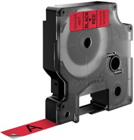 Labeltape Dymo LabelManager D1 polyester 12mm rood 1 Stuk-3