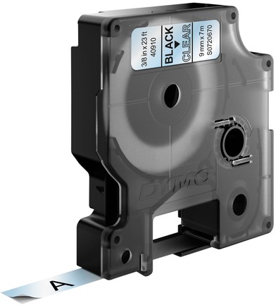 Labeltape Dymo LabelManager D1 polyester 9mm trns 1 Stuk-3