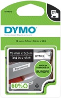 Labeltape Dymo LabelManager D1 polyester 19mm wit 1 Stuk