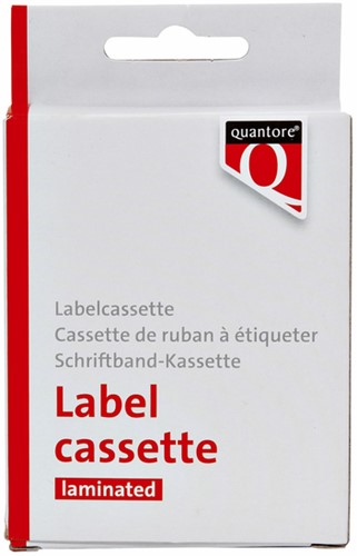 Labeltape Quantore Tze-231 12mmx8m zw/wt 1 Stuk-2
