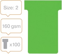T-kaart Nobo nr.2 48mm groen 100 stuks 100 Stuk-2