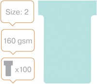 T-kaart Nobo nr.2 48mm blauw 100 stuks 100 Stuk-2
