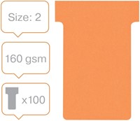 T-kaart Nobo nr.2 48mm oranje 100 stuks 100 Stuk-2