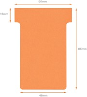 T-kaart Nobo nr.2 48mm oranje 100 stuks 100 Stuk-3