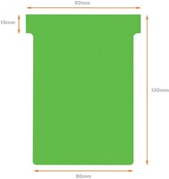 T-kaart Nobo nr.3 80mm groen 100 stuks 100 Stuk-3