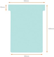 T-kaart Nobo nr.3 80mm blauw 100 stuks 100 Stuk-3