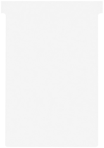 T-kaart Nobo  nr.4 112mm wit 100 stuks 100 Stuk