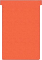 T-kaart Nobo nr.4 112mm rood 100 stuks 100 Stuk