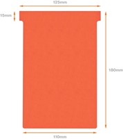 T-kaart Nobo nr.4 112mm rood 100 stuks 100 Stuk-3