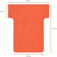 T-kaart planbord Nobo nr 1.5 36mm rood 100 stuks 100 Stuk-3