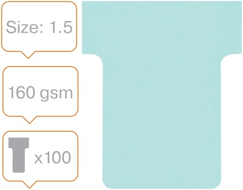 T-kaart Nobo nr 1.5 36mm blauw 100 stuks 100 Stuk-3