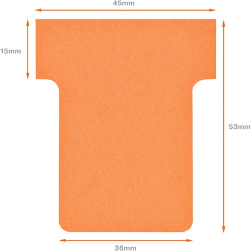 T-kaart Nobo nr 1.5 36mm oranje 100st 100 Stuk-3