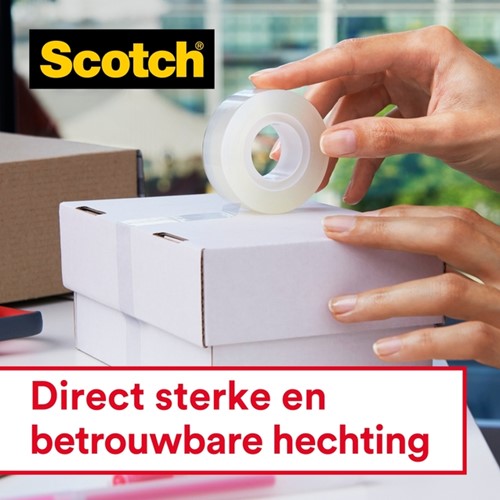Plakband Scotch Crystal 600 19mmx7.5m tr 2+1 disp 3 Stuk-3