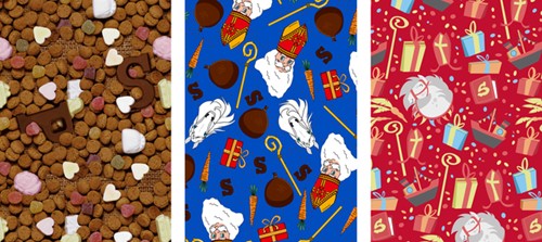 INPAKPAPIER DESIGN GROUP SINT 300X100CM ASS 1 Rol-2