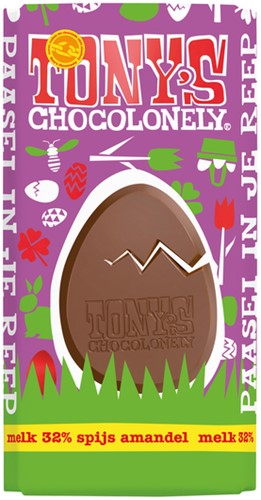 Chocolade Tony's paasreep melk amandelspijs noot 180 Gram