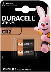 Batterij Duracell CR2 lithium 2st 2 Blister