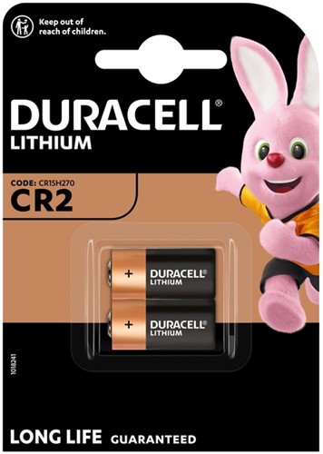 Batterij Duracell CR2 lithium 2st 2 Blister
