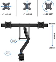 Monitorarm Fellowes Eppa Crossbar zwart 1 Stuk-1