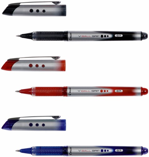 Rollerpen PILOT V5 fijn 3st assorti 3 Stuk-1