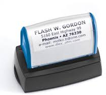 Stempel Hillen EOS60 76x38mm zwart Expres