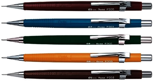 Vulpotlood Pentel P209 HB 0.9mm geel 1 Stuk-3