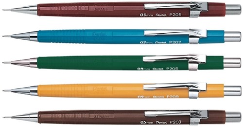 Vulpotlood Pentel P209 HB 0.9mm geel 1 Stuk-3