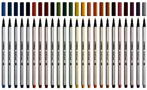 Brushstift STABILO Pen 68/95 koudgrijs 1 Stuk-2