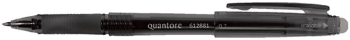 Gelschrijver Quantore erasable 0.7mm zwart 1 Stuk