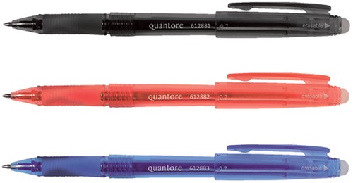 Gelschrijver Quantore erasable 0.7mm blauw 1 Stuk-2