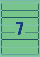 Rugetiket Avery smal 38x192mm zelfklevend groen 20 Vel-2