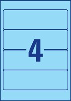 Rugetiket Avery breed 61x192mm zelfklevend blauw 20 Vel-2