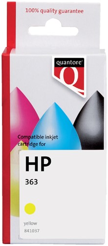 Inktcartridge Quantore Hp 363 C8773ee geel 1 Stuk