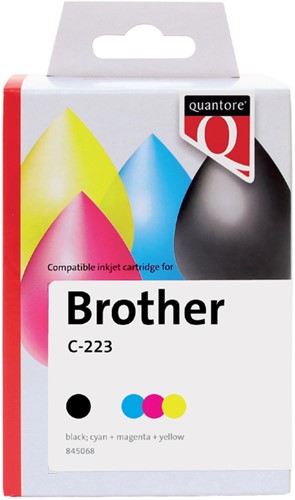 Inktcartridge Quantore Brother Lc-223 zw +3 kl 4 Stuk